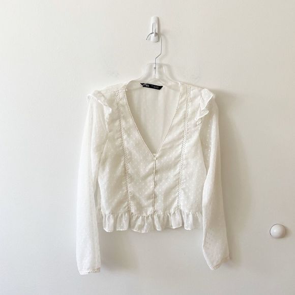 Zara Tops - Zara white blouse